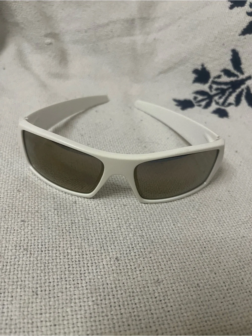 Oakley Gascan White Sunglasses with Brown Lenses
